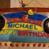 Racing car cake