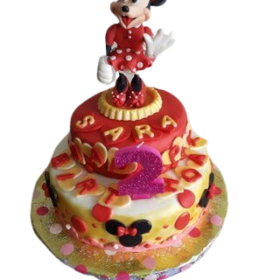 Minnie Mouse 2-tier Birthday cake